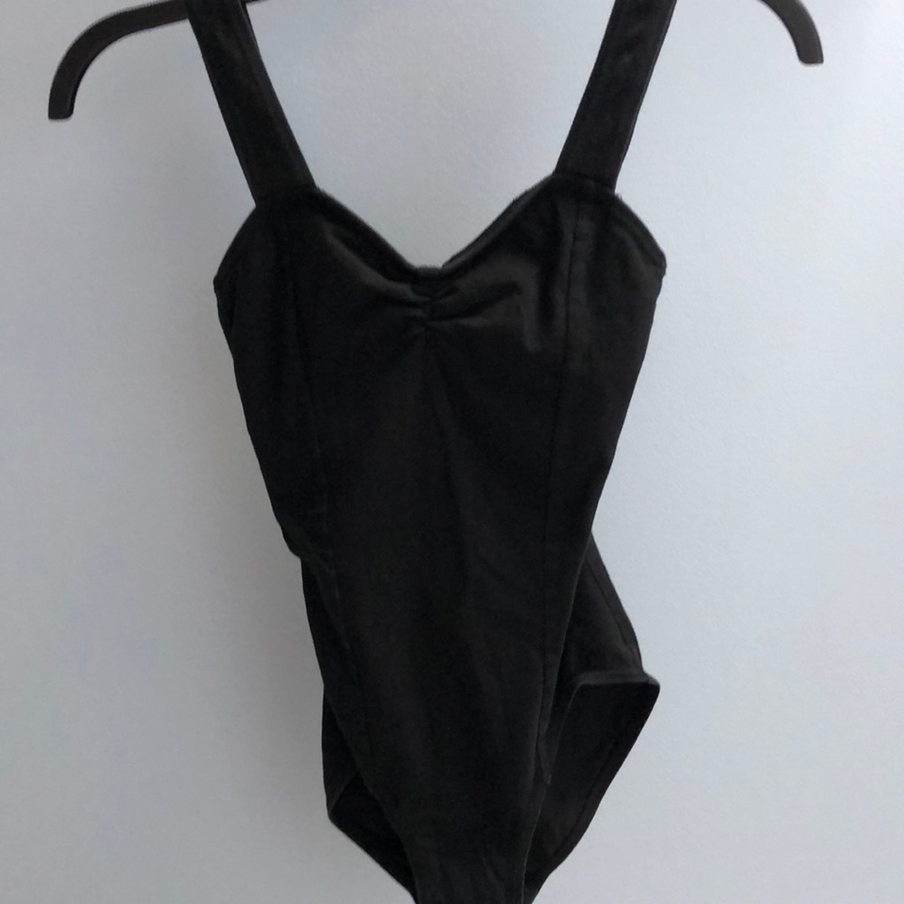 Black ballet leotard